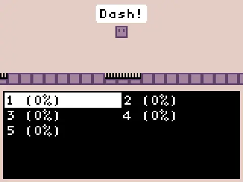 Dash! title screen